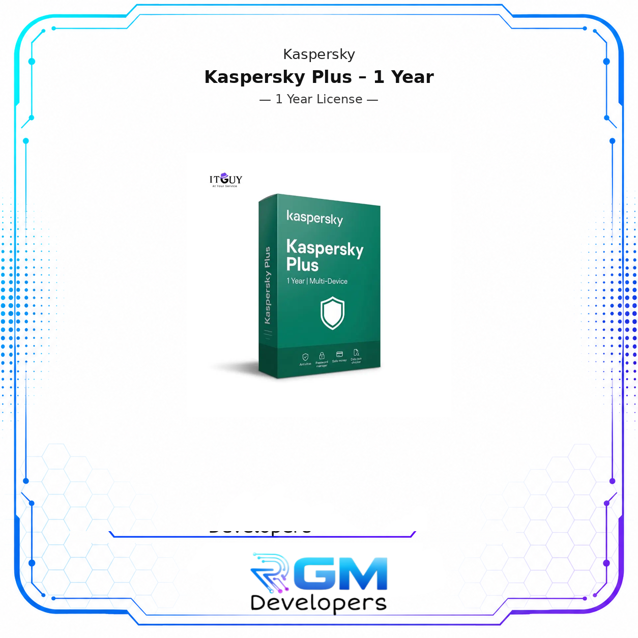 <p>Kaspersky Plus 1 Year delivers advanced cybersecurity for your PC, Mac, Android, and iOS devices in a single 1-year license. It goes beyond basic antivirus by combining real-time threat protection, online banking security, a password manager, performance tools, and HDD health monitoring into one lightweight package. With a price jump of only PKR 4,000 between the 1-device and 10-device plans, it is one of the most cost-effective ways to cover your entire household.</p> <p><strong>Important note for Pakistan buyers:</strong> The VPN feature included in Kaspersky Plus is not available for downloading or activation in Pakistan per Kaspersky’s own regional policy. All other features are fully active and work as described.</p> <p>Kaspersky Plus sits in the middle of Kaspersky’s consumer lineup, above Kaspersky Standard and below Kaspersky Premium. It is the right choice for users who want strong privacy tools and performance features alongside core protection, without paying for premium extras they do not need.</p> <hr /> <p><strong>Benefits of Purchasing Kaspersky Plus — 1 Year</strong></p> <p>Kaspersky is a two-decade-old cybersecurity company that consistently earns top scores from independent testing labs including AV-TEST and AV-Comparatives, most recently winning the top award at AV-Comparatives after outscoring 14 competitors in malware detection, targeted attack prevention, and system performance impact. Here is what you get with this license:</p> <p><strong>Triple-layer real-time protection against viruses, malware, ransomware, and spyware.</strong> Kaspersky’s multilayered engine runs 24/7 to block common threats like trojans and worms as well as complex ones like rootkits, botnets, fileless attacks, and keyloggers before they reach your files or system.</p> <p><strong>Anti-phishing and firewall to block network intrusions.</strong> The firewall monitors incoming and outgoing traffic while the anti-phishing layer cross-checks URLs against Kaspersky Security Network in real time, warning you before you land on fake or malicious websites.</p> <p><strong>Safe Money protected browser for online banking and shopping.</strong> Financial websites open inside a hardened, isolated browser environment that blocks keyloggers, screen capture tools, and man-in-the-browser attacks during every transaction.</p> <p><strong>Password manager to store and autofill login credentials securely.</strong> Generate, save, and autofill strong, unique passwords across all your accounts, which is significantly safer than relying on your browser’s built-in password storage.</p> <p><strong>Data Leak Checker to monitor your personal information.</strong> Kaspersky scans known breach databases and alerts you if your email address or credentials appear in any leaked dataset, so you can act before damage is done.</p> <p><strong>Performance optimization tools and HDD health monitoring.</strong> Remove duplicate files, clear clutter, and keep an eye on the health of your hard drives. The Entertainment Mode disables interruptions while you game or use full-screen apps, and the Battery Saver postpones scans and updates when your laptop is unplugged.</p> <p><strong>Emergency PC recovery for infected systems.</strong> If malware got onto your Windows device before you installed Kaspersky, the emergency recovery utility lets you download it to a flash drive and run it on the infected machine to clean the OS and recover data.</p> <p><strong>Multi-device coverage under one license.</strong> One subscription covers your chosen number of devices (1, 3, 5, or 10) across Windows, macOS, Android, and iOS, with no separate software needed per platform.</p> <hr /> <p><strong>Who This Is Ideal For</strong></p> <ul> <li>Home users and individuals who want strong antivirus protection paired with banking security, a password manager, and a data leak checker without running multiple separate apps.</li> <li>Remote workers and freelancers who handle sensitive client data or financial transactions online and need ransomware protection and a Safe Money browser as part of their daily workflow.</li> <li>Users with multiple devices across different operating systems who want unified, centrally managed protection under one affordable annual license.</li> <li>Power users and gamers who want security that runs cleanly in the background without interrupting performance or triggering pop-ups during full-screen sessions.</li> </ul> <hr /> <p><strong>What You Will Receive</strong></p> <ul> <li>Kaspersky Plus activation key delivered digitally after purchase confirmation.</li> <li>Official download link to the latest version of Kaspersky Plus.</li> <li>Step-by-step activation instructions for both new and existing My Kaspersky accounts.</li> <li>Customer support available for any installation or activation issues during the warranty period.</li> </ul> <hr /> <p><strong>Important Notes</strong></p> <ul> <li>This license covers the number of devices selected at checkout (1, 3, 5, or 10). It cannot be extended beyond that limit without upgrading your plan.</li> <li>The subscription is valid for 12 months from the date of activation. All features and threat definition updates remain active for the full period.</li> <li>The VPN feature (Kaspersky VPN Secure Connection) is not available for downloading or activation in Pakistan per Kaspersky’s regional policy. This applies to all Kaspersky Plus licenses activated in Pakistan. All other features are fully functional.</li> <li>An internet connection is required for activation and for keeping threat definitions current. Automatic updates should remain enabled to ensure protection stays up to date.</li> <li>This is a digital product delivered electronically. No physical disc, box, or printed documentation will be shipped.</li> </ul> </div> <div id="tab-additional_information" role="tabpanel" aria-labelledby="tab-title-additional_information"> <table aria-label="Product Details"> <tr> <th scope="row">Devices</th> <td><p>1, 3, 5, 10</p> </td> </tr> </table> </div> <p>Available from RGM Developers with secure checkout and quick digital fulfillment.</p>