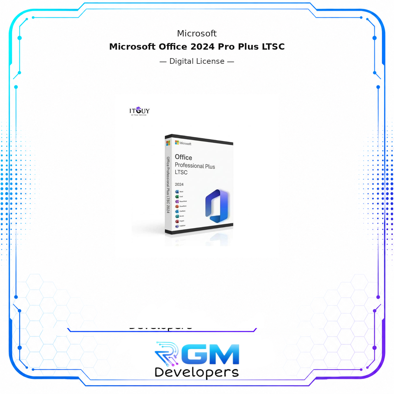 <p><strong>Get the latest productivity suite with a authentic Microsoft Office 2024 Pro Plus LTSC product key.</strong> This version is designed for businesses and professionals who prefer a one-time purchase with long-term support. It includes Word, Excel, PowerPoint, Outlook, Access, Publisher, and Teams, offering improved performance and offline functionality. Compatible with Windows 10 and Windows 11, it requires a 1.6 GHz processor, 4 GB RAM, and 10 GB of free disk space.</p> <p>Unlike standard commercial releases that receive frequent feature updates, the LTSC channel delivers a fixed, stable build that does not change between update cycles. This makes it the preferred choice for organizations and professionals who prioritize consistency, controlled environments, and predictable long-term behavior over access to the latest rolling features.</p> <p><strong>Benefits of Purchasing a Product Key</strong></p> <p>Microsoft Office 2024 Pro Plus LTSC is purpose-built for environments where stability and long-term reliability matter more than continuous feature updates.</p> <ul> <li><strong>Lifetime license with no subscription needed.</strong> A single one-time payment gives you permanent access to the full Office 2024 Pro Plus LTSC suite with no monthly fees, no renewal pressure, and no features locked behind a subscription tier.</li> <li><strong>Access to the full suite, including Word, Excel, PowerPoint, Outlook, Access, Publisher, and Teams.</strong> Every application in the Pro Plus package is included, covering the complete range of professional productivity, communication, and data management needs.</li> <li><strong>Long-Term Servicing Channel ensures stability and extended support.</strong> The LTSC build receives security updates and patches for an extended period without introducing new features mid-cycle, making it the right choice for regulated industries, enterprise deployments, and users who need a consistent software environment.</li> <li><strong>Ideal for businesses, professionals, and enterprises.</strong> Whether you are deploying on a single workstation or rolling out across a team, the LTSC edition provides the reliability and licensing clarity that business environments demand.</li> <li><strong>Offline installation and activation with digital delivery.</strong> Your product key and download guidance are delivered digitally after purchase. The software can be installed and activated without requiring a persistent internet connection after the initial setup.</li> <li><strong>Enhanced security and reliability with Microsoft updates.</strong> Security patches and stability updates are delivered through the standard Microsoft update channel throughout the supported lifecycle of the LTSC release.</li> <li><strong>Stable, long-term Office features without frequent changes.</strong> If your workflow depends on specific application behaviors, macros, or integrations that could be disrupted by rolling updates, the LTSC edition provides a fixed baseline that remains consistent over time.</li> </ul> <h3><strong>What Lifetime Means</strong></h3> <ul> <li>One-time purchase with no monthly or yearly fee after activation.</li> <li>Permanent activation after successful setup with no expiry date.</li> <li>Once activated, Office 2024 Pro Plus LTSC remains active on the same PC indefinitely.</li> <li>Software updates and feature changes will not alter your installed version between cycles.</li> </ul> <h3><strong>Important Reinstallation Note</strong></h3> <ul> <li>This version is designed for long-term use on one computer. Avoid unnecessary reinstallation where possible.</li> <li>Reinstalling Windows on the same PC may require reactivation of your Office license.</li> <li>In some cases, reactivation may not be available due to Microsoft activation limits, particularly following repeated reinstallations.</li> <li>Frequent Windows reinstallation or major hardware changes, especially a motherboard replacement, are not recommended for this version and may result in permanent loss of activation.</li> </ul> <h3><strong>Who This Is Ideal For</strong></h3> <ul> <li><span><strong>Enterprise IT teams and system administrators</strong> are deploying a controlled, consistent Office environment across workstations, where rolling updates would disrupt workflows or integrations.</span></li> <li><span><strong>Regulated industries, including healthcare, finance, and legal,</strong> that require software certification and cannot afford unexpected feature changes mid-deployment.</span></li> <li><strong>Business owners and professionals</strong> who want the full Pro Plus suite on a permanent license without a Microsoft 365 subscription and prefer a stable, unchanging software environment.</li> <li><strong>Power users dependent on Access, Publisher, or specific macro behaviors</strong> that could be altered by rolling feature updates in non-LTSC releases.</li> </ul> <h3><strong>What You Will Receive</strong></h3> <ul> <li><strong>Microsoft Office 2024 Pro Plus LTSC product key</strong> delivered digitally after purchase confirmation.</li> <li><strong>Official download guidance</strong> to obtain the LTSC installer from Microsoft’s deployment channels.</li> <li><strong>Step-by-step activation instructions</strong> covering the complete setup process from installation to first launch.</li> <li><strong>Customer support available</strong> for any installation or activation issues encountered after purchase.</li> </ul> </div> <p>Available from RGM Developers with secure checkout and quick digital fulfillment.</p>