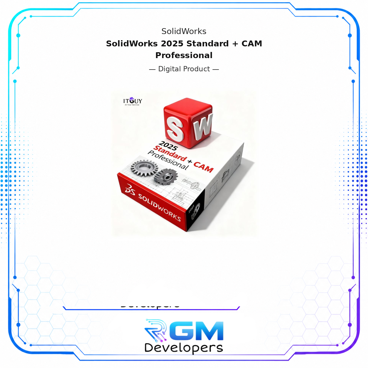 <h3>Official Academic (EDU) License – 1 Year</h3> <p>Upgrade your design-to-manufacturing workflow with <strong>SolidWorks 2025 Standard</strong>, enhanced by the <strong>CAM Professional feature</strong>. This package is ideal for students, engineers, and machinists who require reliable 3D CAD tools combined with advanced CNC programming capabilities.</p> <p>After successful payment, you will <strong>instantly receive an activation key</strong> in the following format:<br /><code>xxxx-xxxx-xxxx-xxxx-xxxx-xxxx</code></p> <hr /> <h3>What’s Included</h3> <p>This package combines professional-grade CAD and CAM tools under a single academic license, giving you everything you need for design, assembly, and CNC manufacturing work.</p> <p><strong>SolidWorks 2025 Standard</strong><br />• Professional 3D CAD modeling<br />• Assemblies and detailed engineering drawings<br />• Optimized performance with the latest 2025 improvements</p> <p><strong>SolidWorks CAM Professional (Included)</strong><br />• Advanced CNC programming inside SolidWorks<br />• Milling, turning, and multi-axis machining (up to 5-axis)<br />• Designed for real-world manufacturing and machining workflows</p> <p><strong>Academic (EDU) License – 1 Year</strong><br />• Official educational license<br />• Compatible with Windows 10 and Windows 11 (64-bit)<br />• Suitable for students, learning environments, and skill development</p> <hr /> <h3>Key Benefits</h3> <p>Whether you are a student building your skill set or an engineer working through manufacturing workflows, this package delivers the tools that matter without unnecessary extras.</p> <p>• <strong>CAM Professional included</strong> (not Basic or Standard CAM)<br />• <strong>Instant activation key delivery</strong> after payment<br />• <strong>Stable and safe activation process</strong><br />• <strong>Video installation guide provided</strong><br />• <strong>Technical support available</strong> for setup and activation</p> <h3>System Requirements & Compatibility</h3> <p>SolidWorks 2025 is a resource-intensive application and performs best on a properly equipped Windows computer. Please confirm the following before purchasing:</p> <ul> <li>Windows 10 or Windows 11 (64-bit) required. macOS and Linux are not supported.</li> <li>16 GB RAM or more is strongly recommended for complex assemblies and CAM simulations.</li> <li>A dedicated graphics card is recommended, preferably one certified or listed by SolidWorks.</li> <li>The graphics card must support OpenGL 4.5 or higher.</li> <li>A stable internet connection is required for initial activation and license registration.</li> <li>Disable or whitelist SolidWorks in your antivirus or firewall before installation to avoid activation issues.</li> </ul> <h3>Who Needs SolidWorks Standard + CAM Professional Together?</h3> <p>This package is designed for users who need both 3D CAD and CNC programming under one license:</p> <ul> <li>Mechanical engineering and manufacturing students working on coursework or final year projects.</li> <li>Vocational and technical training programs that teach CNC programming alongside 3D design.</li> <li>Junior engineers and machinists looking to build or sharpen their SolidWorks CAM skills.</li> <li>Anyone who needs to design parts and program toolpaths without purchasing two separate software products.</li> </ul> <p>Professionals who work across multiple CAD platforms may also want to explore our AutoCAD 2025 listing for a complementary drafting and design tool.</p> <hr /> <h3>Important License & Feature Disclosure</h3> <p>This product is based on <strong>SolidWorks 2025 Standard</strong> and includes the <strong>CAM Professional</strong> feature.</p> <p>Please note: The term “<strong>Premium</strong>” is often used incorrectly by some sellers. Advanced tools such as <strong>Simulation, Electrical Design, or CAM Professional</strong> are separate components and are not automatically included unless explicitly stated.</p> <p>We maintain full transparency: This listing includes CAM Professional, a critical tool for CNC machining and manufacturing, but it does not claim to be SolidWorks Premium.</p> <p>We believe buyers deserve accurate information before making a purchase decision. If you have any questions about which features are included or whether this license suits your specific use case, please reach out to us before buying. We are happy to help you confirm compatibility and scope.</p> <hr /> <h3>Why Get SolidWorks from RGM Developers</h3> <p>We are committed to honest listings, clear disclosure of features, and reliable support at every stage of your purchase.</p> <ul> <li>Honest and accurate product listings</li> <li>Latest SolidWorks 2025 release</li> <li>Competitive pricing with clear feature disclosure</li> <li>Trusted by students and professionals</li> <li>Reliable support before and after purchase</li> </ul> <hr /> <h3>Reminder for Buyers</h3> <p>Always verify product details before purchasing. A label alone does not define functionality. What matters is which tools are actually included.</p> <p>This offer includes <strong>SolidWorks Standard + CAM Professional</strong>, delivered under an <strong>Academic (EDU) license.</strong></p> <p>If you are unsure whether this package covers your coursework, project requirements, or professional workflow, contact us before purchase. We would rather help you make the right decision than have you buy the wrong product.</p> </div>